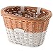 Huffy 00697BK Cruiser Bike Wicker Basket w/White Accents