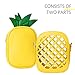 yuboo Women's Pineapple Purse, Summer Pineapple Bag Yellow Crossbody Shoulder Bag Novelty Purse for Hawaiian Tropical Accessories for Women