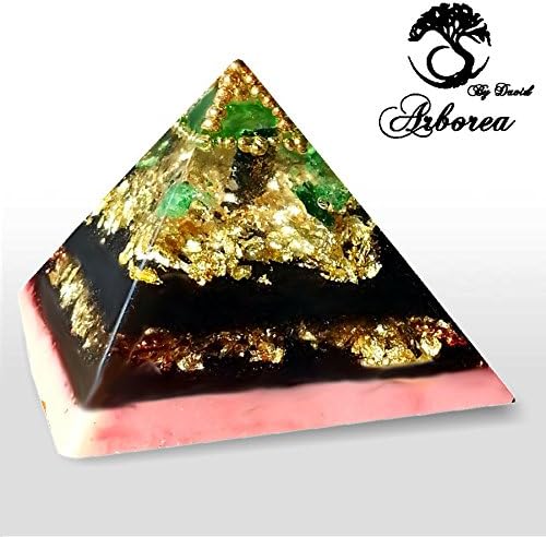 Large Emerald Arborea Orgone Pyramid, Love, Heart