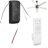 DIYEAH Ceiling Fan Remote Kit with Variable Speed Controller for Home | Easy Install Wireless Replacement for Bedroom Living Room Fixtures Light Switches and Airflow Adjustment