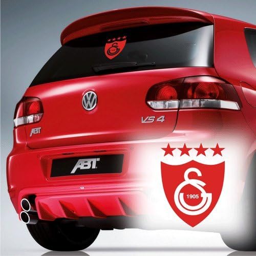 Car Sticker Galatasaray Logo Fatih Terim Istanbul Turkey Wall Sticker, Plastic, red, S / 15 cm x 11 cm