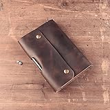 Handmade leather goods leather Traveler notebook A6 (18.5cm x 13cm) Penholder buggy bag Retro Gift