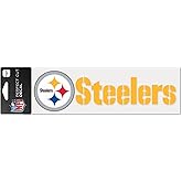 WinCraft NFL Pittsburgh Steelers WCR49176014 Perfect Cut Decals, 3" x 10"