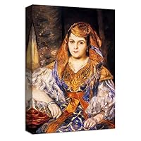 Canvas Wall Art Young Woman by Pierre Auguste Renoir Canvas Prints Home Artwork Decoration for Living Room,Bedroom - 12x18 inches