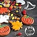 Yosager Halloween Cookie Cutter Stainless Steel Mold Baking Tools 6 Piece Set Including Stainless Steel Bat, Spider, Pumpkin, Ghost, Cat and Witch Hat