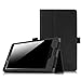 Fintie Tab2 A8 / Tab3 8 Case - [Folio Fit] Premium PU Leather Stand Cover with Stylus Holder for Tab 2 A8-50 / Tab 3 A8 8-Inch Android Tablet, Black