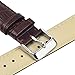 TStrap 20mm Leather Watch Band Brown Genuine Leather Watch Strap with Watch Clasp Buckle For Men Women (20mm Full Brown)