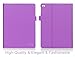 FYY Leather Case with Apple Pencil Holder for iPad Air 1/2, iPad 9.7 2017/2018 - Folio Stand Protective Case Smart Cover with Hand Strap Card Slots for Apple iPad Air 1/2 /iPad 9.7 2017/2018 Purple