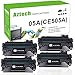 Aztech Compatible for P2035 Toner Cartridge Replacement for HP 05A CE505A P2035N Toner Cartridge for HP 2035N P2055DN 2055DN P2030 P2050 P2055X P2055D Printer (Black 4-Pack)