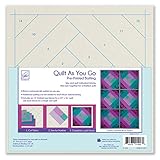 June Tailor Quilt As You Go Pre-Printed Batting London Labyrinth Lotion