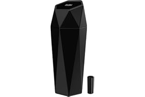 SZEOF Car Trash Can with Lid, Portable Vehicle Auto Garbage Can, Diamond Design Mini Garbage Bin for Automotive Car, Home, Office, Kitchen, Bedroom(1 Pack,Black)