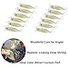 THKFISH Fishing Lures Fishing Bait Soft Lure Worms Glow Shrimps Fishing Lures for Bass Crappie Fishing Lures Glow 45mm 0.4g 54pcs