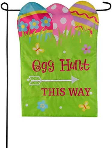 Amazon.com : Easter Garden Flag 12x18 Easter Egg Hunt - Garden Flags