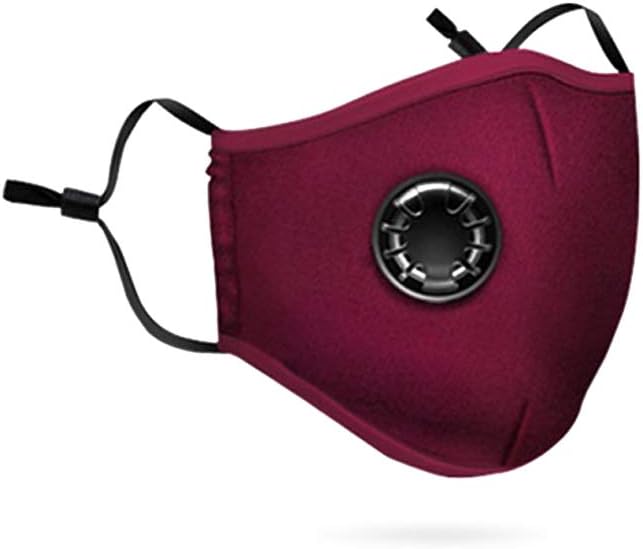 Dewanxin Dust Mask,with 1 Valves and 2 Activated Carbon Filters,Activated Carbon Dustproof Mask,Filtration of Dust,PM2.5,for Woodworking Mowing Sanding Running Cycling Outdoor Activities