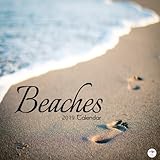 Beaches 2019 Calendar: 2019 Beaches Wall Calendar Mini 8.5 x 8.5 12 Month Colorful Beach Images by 