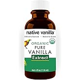 Native Vanilla - Organic Pure Vanilla Extract - 4 Fl Oz - Perfect for Cooking and Baking, and Dessert Crafting