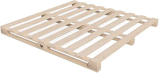 Vicco Palettenbett Bett Holz Massivholzbett 90 100 120 140 160 180 200 X 200cm Palettenmobel Made In Germany 200x200 Amazon De Kuche Haushalt