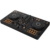 Pioneer DJ DDJ-FLX4 2-Channel DJ Controller, 16 Pads, Graphite | Easy first mixes, 2-deck growth, Smart Fader, streaming-ready, mic input for livestreaming from one device