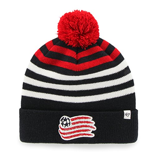 UPC 190182270664, MLS New England Revolution Youth Yipes Cuff Knit with Pom, One Size, Navy