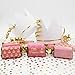 Pink and Gold Princess Girl Baby Shower Mini Candy Bar Wrappers - 45 Stickers