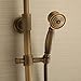 Bath Shower Faucet Set Complete Antique Brass Finish Wall Mount with 8