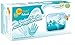 BeeSure BE2926 Naturals Glacier Nitrile Powder Free Exam Gloves, 3 mil, Small, Nitrile, Beaded-Cuff (Pack of 300),blue