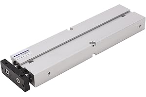 Double Rod Air Cylinder, 16mm Bore 150mm Stroke Aluminum Alloy, High Pressure 1.0MPa for Industrial Pneumatic Systems