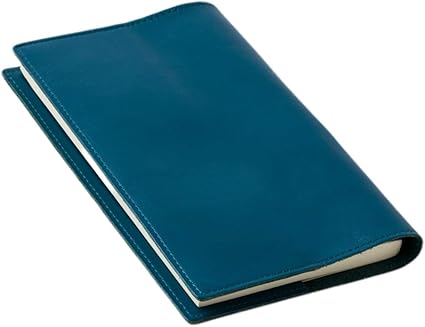 Amazon ブックカバー 新書 本革 7色展開 メンズ レディース 記念品 おしゃれ レザー 革 プレゼント ギフト 贈り物 ペア 刻印 誕生日 新潮 徳間 岩波 集英社 講談社 通勤 通学 ピーコックブルー ブックカバー 文房具 オフィス用品