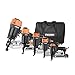 Freeman P5FRFNFWSCB Pneumatic Framing and Finishing Nailers and Staplers Combo Kit with Canvas Bag and Fasteners (5-Piece),Black