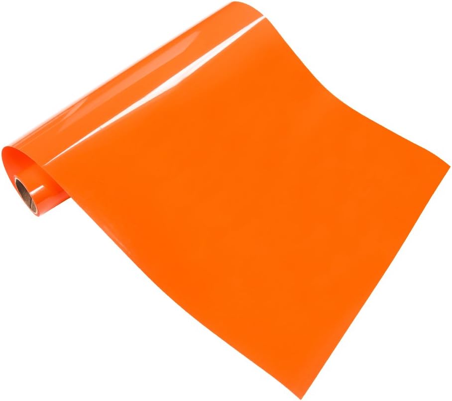 VINYL FROG Heat Transfer Vinyl Roll HTV Vinyl, 30.5x155cm Orange Iron on Vinyl for T-Shirts - Image 3