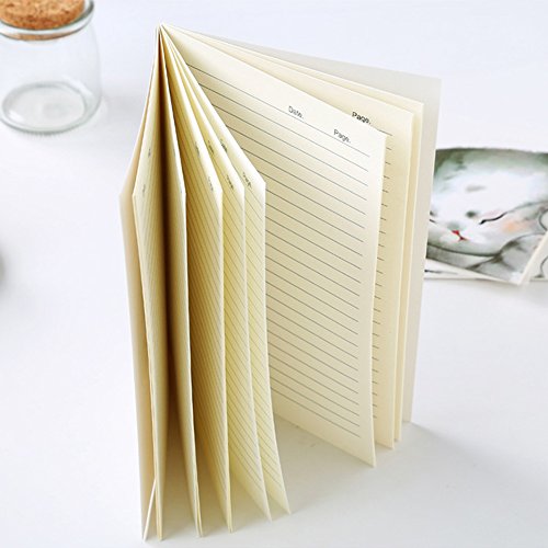 KINGSEVEN 8 Pack Cute Cat Print A5 Notebook Students Stationery Journal Diary Planner Memo Notepad(30 Sheets/Pack) - Thumbnail 2