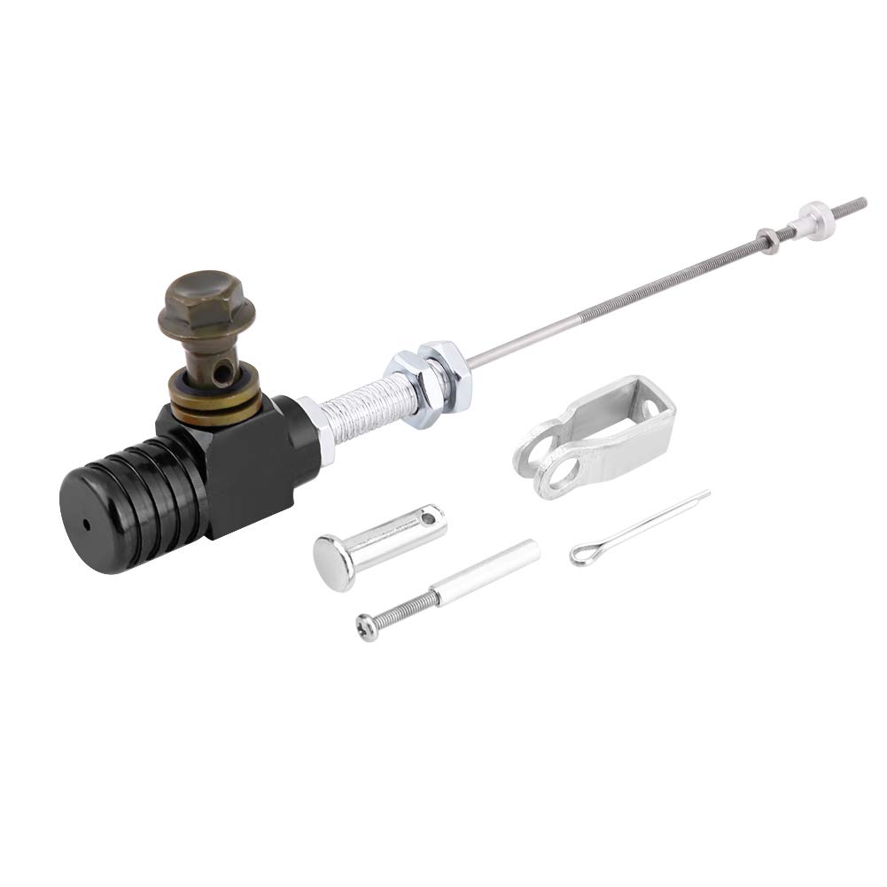 M10x1.25mm Hydraulic Clutch Master Slave Cylinder Brake Pump Aluminum Alloy Clutch-Switching Effects for Motorcycle ATV Dirt Bike (Black)