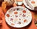 Juvale 80 Pack Paper Plates - 9-Inch Multicolor Autumn Leaves & Pumpkin Design - Sturdy Heavy-Duty Disposable Dinner Plates for Fall Parties & Gatherings