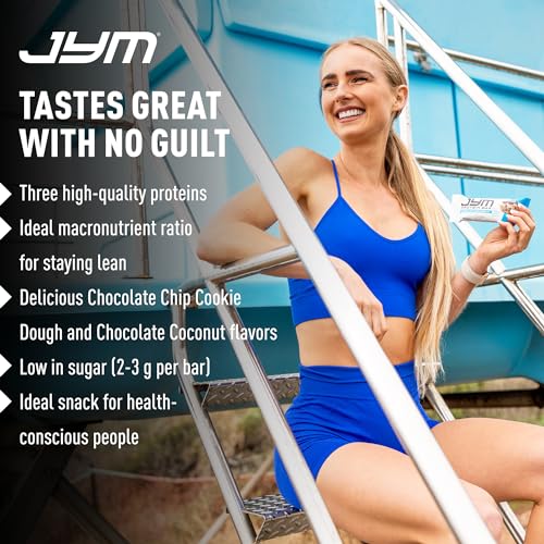 JYM PROTEIN BAR, COCONUT CHOCOLATE, MACRO FRIENDLY, GUILT FREE SNACK, FOR MEN & WOMEN