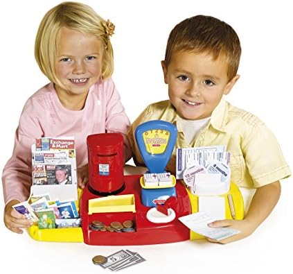 Casdon Little Shopper Mailbox Play Set (50 Piece), Red/Yellow/Blue