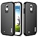 Galaxy S4 Mini Case, RANZ Hard Impact Dual Layer Shockproof Bumper Case For Samsung Galaxy S4 Mini (I9190) - Black