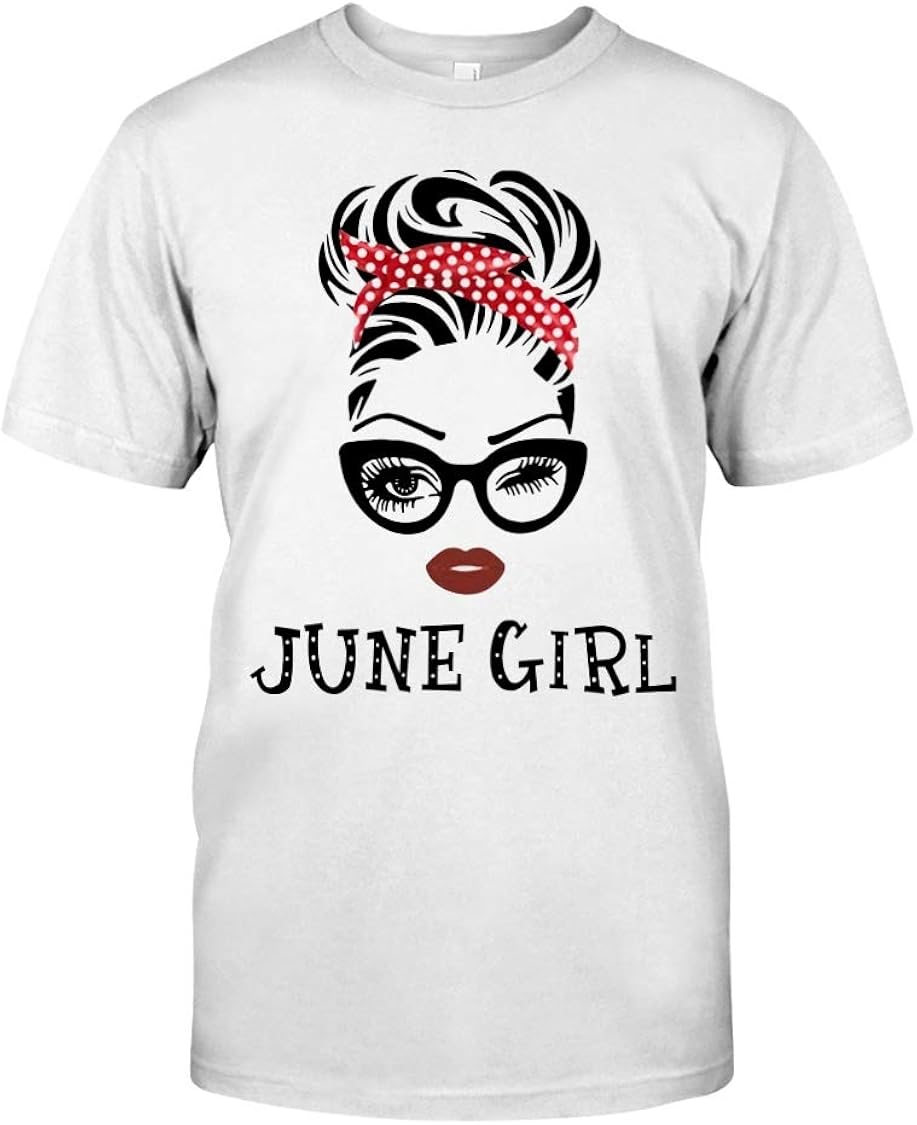AKDesigns June Girl TShirt Amazon.co.uk Clothing
