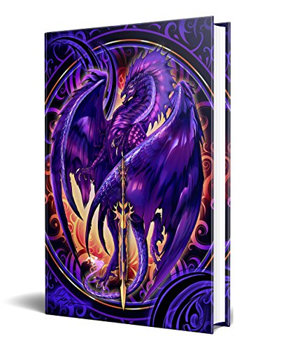 Dragon Fantasy Nether Blade Dragon Embossed Journal Diary Notebook with Strip 6