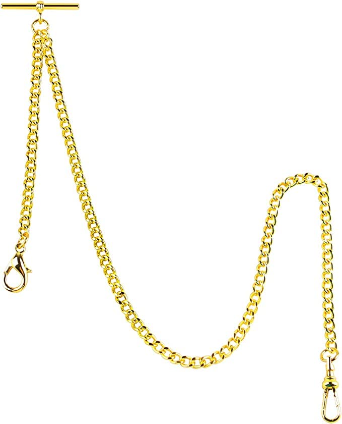 Pocket Watch Chain Albert T-Bar Chain Antique T