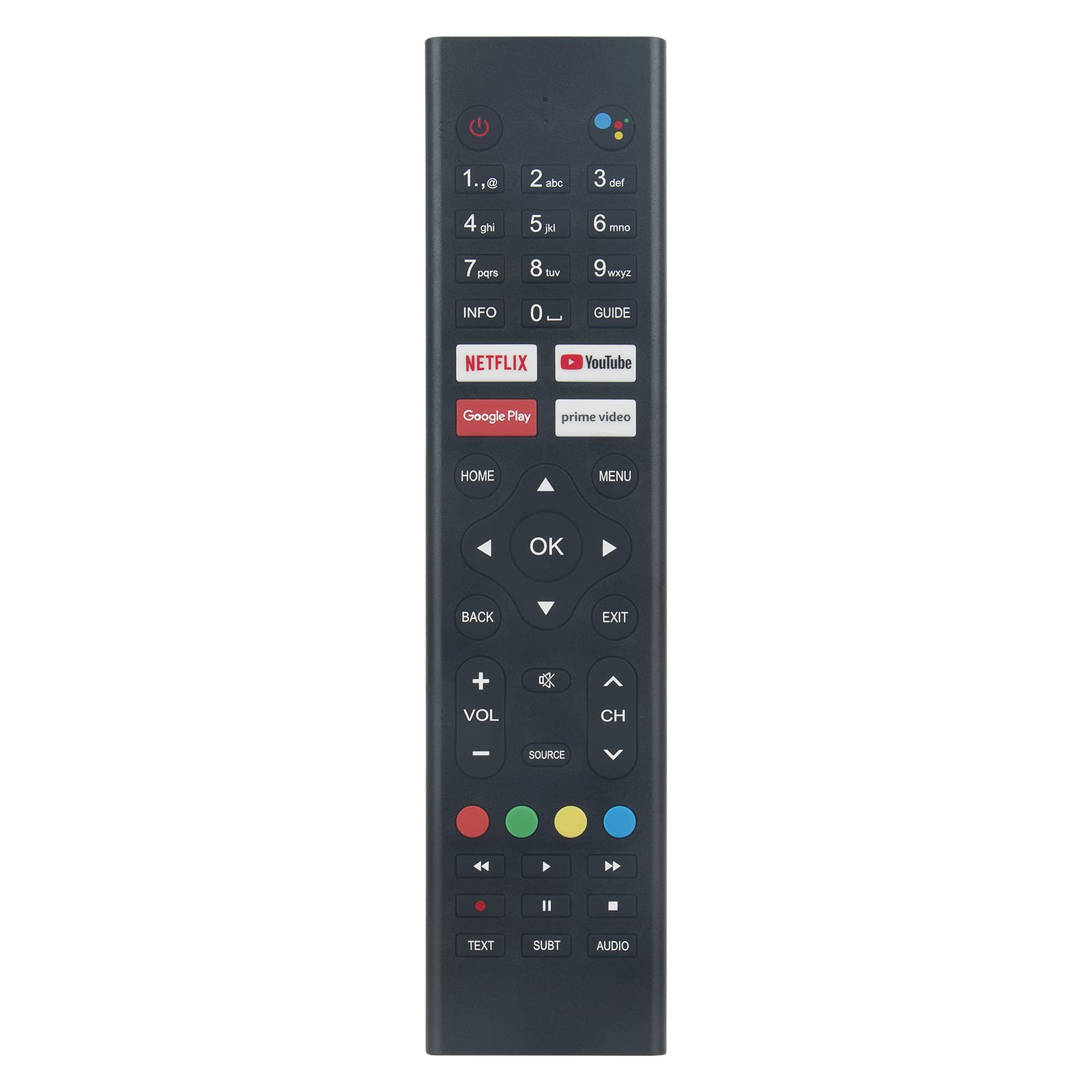 KT1946 VINABTY Replace Voice Remote Control Fit for JVC Smart Android TV/Cello C3220G Cello ZRTG0242 C2420G C3220G C4020G LOGIK L32AHE19