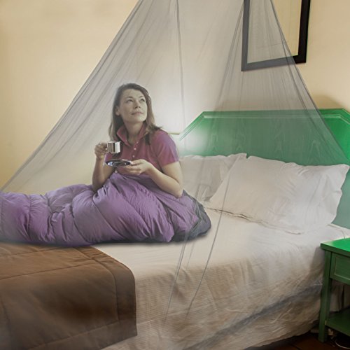 Dimples Excel 2 Person Camping Mosquito Net outdoor Travel Insect Mosquito Netting, Triangle Fly Screen, Insect Protection with Hanging Kit and Carry Bag (2 Person Mosquito Net)