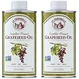 La Tourangelle, Expeller-Pressed Grapeseed Oil, High Heat Neutral Cooking Oil, Cast Iron Seasoning, Also Great for Skin, Hair, and DIY Beauty Recipes, 16.9 fl oz (Pack of 2)