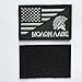 SpaceAuto USA American Flag w/Molon Labe Spartan Helmet Military Tactical Morale Badge Decorative Emblem Combat Patch 3
