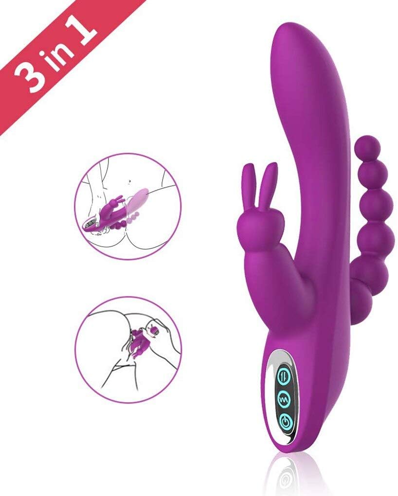 7 Modes 100% Waterproof Silicone Ví-bräting Toys M-āstûrbátiǒn Érótíc USB Rechargeable Toys Rabbit Ví-brätórs for Women Female Couples TSVE023