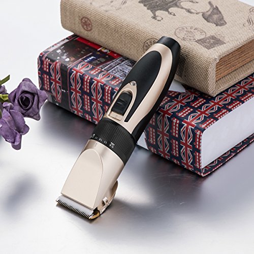 BigTron Professional Rechargeable Electrical Pet Grooming Clipper Kit for Dog and Cat Hair with Trimmer and Shaver