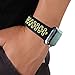 RUOQINI Compatible for Apple Watch 40MM, Dual-Color Soft Silicone Sport Replacement Band Compatible for Apple Watch Series 4 (S/M Size in Black/Volt Color)