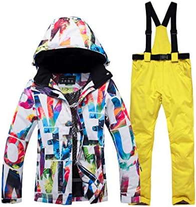 Raylans Women Warm Ski Suit Ski Jacket And Pants Warm Waterproof Breathable Skiing And Snowboarding Suits