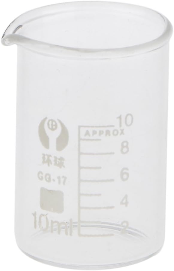 Low Form Glass Measuring Graduated Beaker Chemistry Lab Glassware 25ML