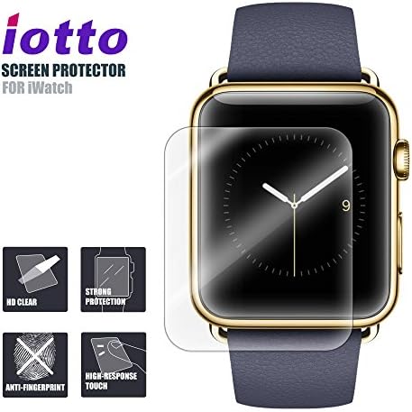 Apple Watch Screen Protector 42mm, Front Ultra HD Clear Anti-Bubble Film Shield for Apple Watch 42 mm Series 2 / Series 1 (8 PCS)