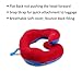 BCOZZY Chin Supporting Travel Pillow- Unique Patented Design Offers 3 Ergonomic Ways to Support The Head, Neck, and Chin When Traveling and at Home. Fully Washable. Large, Red